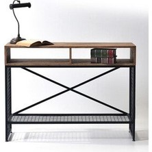 Ahşap Sokağı Metal Ayaklı Ahşap Dresuar