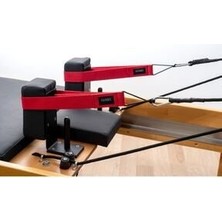 Raha Bindallı Reformer Pilates Için Double Straps Ikili El Ayak Straps'i Düz Kırmızı Elcik