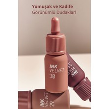 Yüksek Pigmentli, Kadife Görünümlü, Gün Boyu Kalıcı Tint PERIPERA Ink Velvet (29 Cocoa Nude)