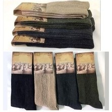Kışlık Erkek Yün Çorap 4 Çift