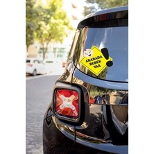 Has Ozalit Araba Camı Etiketi Arabada Bebek Var Yazılı Sticker 19*22