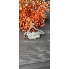 Hoby Shop Pleksi Görümce Bohçası Yazısı Gümüş(1 Adet)