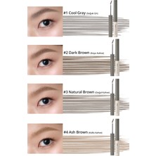 Özel Fırça Tasarımlı, Yoğun Pigmentli Kaş Maskarası PERIPERA Speedy Skinny Browcara 02 Dark Brown