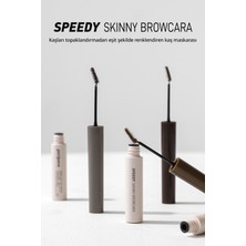 Özel Fırça Tasarımlı, Yoğun Pigmentli Kaş Maskarası PERIPERA Speedy Skinny Browcara 02 Dark Brown