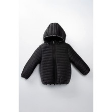 Miniğimin Cicileri (1-10 Yaş) Kapitone Welsoft Astar Çocuk Kaban Mont - Siyah