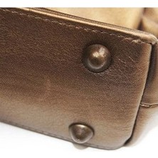 Çanta Tabanı Ayağı-Antik Sarı El Örgüsü ve Dikim Çantalar Için 1,5 cm Kabara - 4 Adet