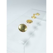 15 mm Gold Çıtçıt Aparatsız Malzeme Paketi- 50 Adet- Paslanmaz Pirinç Çıtçıt