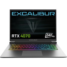 Casper Excalibur G911.1490-EX70X-D Intel Core i9 14900HX 64GB 2TB SSD RTX4070 Freedos 15.6" QHD 240Hz Taşınabilir Bilgisayar