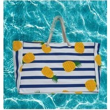 Plaj Çantası Ananas Desenli