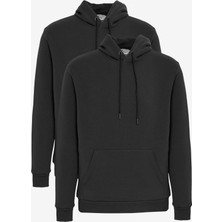 Altınyıldız Classics 2'li Paket Standart Fit Normal Kesim Kapüşonlu Kanguru Cepli Sweatshirt