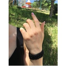 Ebruli Kristal Petek Dokuma Bileklik