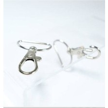 Klinkshop Papağan Kanca - 2,5 cm Çanta Askısı ve Anahtarlık Kancası Nikel Renk 6 Adet