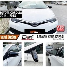 Toyota Corolla 2014 - 2018 Yarasa Batman Ayna Kapağı Piano Black