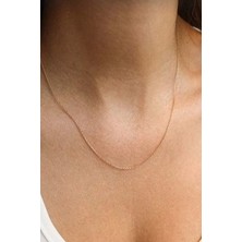 925 Ayar Gümüş Forse & Hayalet Model Kadın Zincir Kolye