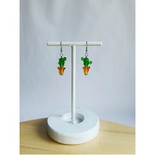 Vahşi Batı Murano Kaktüs Küpe