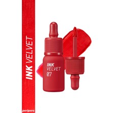 Yüksek Pigmentli, Kadife Görünümlü, Gün Boyu Kalıcı Tint PERIPERA Ink Velvet (7 Girlish Red)