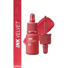 Yüksek Pigmentli, Kadife Görünümlü, Gün Boyu Kalıcı Tint PERIPERA Ink Velvet (4 Vitality Coral)