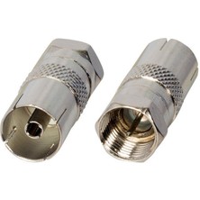 kzy mobilyal Powermaster F Konnektör Erkek 60 Ohm Erkek Metal Çevirici Renkli Malzeme