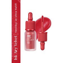 Uzun Süre Kalıcı ve Hafif Formüllü, Kadife Bitişli Tint PERIPERA Ink Airy Velvet (18 Cherry Punch)