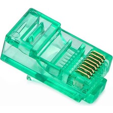 Powermaster PM-22703 RJ45 CAT6 8P/8C Yeşil Soket (100'lü Paket)