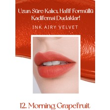 Uzun Süre Kalıcı, Hafif Formüllü Kadife Bitişli Tint PERIPERA Ink Airy Velvet (12Morning Grapefruit)