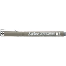 Artline 238N Çizim Kalemi 0.8 mm Grey Suya Dayanıklı Pigment Mürekkep Özellikli
