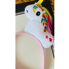 DG Aksesuar Beyaz Unicorn Kız Çocuk Taç