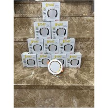 7 Watt 3 Renk LED Spot Gold Beyaz Kasa Isık Rengi Beyaz 10 Adet