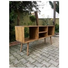 Masif Ahşap Plak ve Pikap Dolabı - RPT26