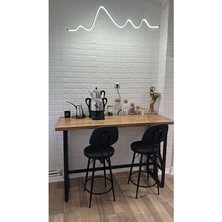Est Mobilya Ahşap Bar Masası 160X60 cm