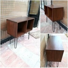 Masif Ahşap Plak ve Pikap Dolabı - RPT02