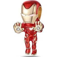 Asaf İron Man Charm | | Gümüş Kaplama