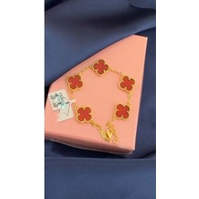 - Bordo Çelik Ithal Vca Bileklik (Birebir)