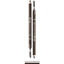 Yumuşak Dokuda Pürüzsüz Görünüm Sunan Kaş Kalemi PERIPERA Speedy Eyebrow Wood Pencil (1 Black Brown)