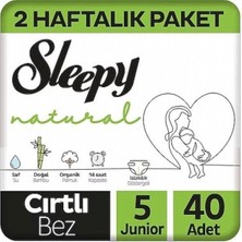 Sleepy Natural Külot Bebek Bezi 5 Beden Junior 40'li