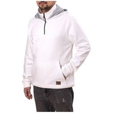 Unisex Fermuarlı Dik Yaka Kapüşonlu Sweatshirt