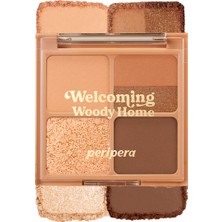 Peripera Mat ve Işıltılı Tonlarda 5'li Far Paleti Peripera Ink Pocket Shadow Palette (06WELCOMING Woody Home)