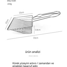 Hesperus Paslanmaz Metal Kedi Köpek Kum Temizleme Küreği