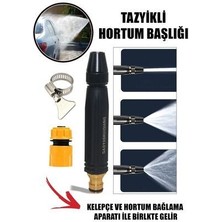 Yüksek Basınçlı Ayarlanabilir Bahçe Sulama Püskürtme Tabancası Hızlı Araba Yıkama Hortum Başlığı