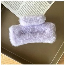 Wanderlust Yeni Sezon Mandal Pelüş Toka Karışık Renk Saç Tokası Kadın Çocuk Büyük Boy 11CM 1ADET