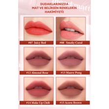 Mat Bitişli, Dolgun ve Pürüzsüz Görünüm Sunan Tint PERIPERA Ink Mood Matte Tint (01 Peach Pure)