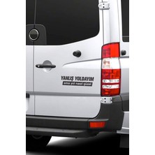 Artikel Yanlış Yoldayım Ama Yol Nasıl Güzel Araç Sticker 21X29 Cm, Oto Sticker, Araba Sticker