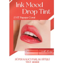 Canlı Renklerde Uzun Süreli Parlak Kalıcılık Sunan Tint PERIPERA Ink Mood Drop Tint(07 Papaya Coral)