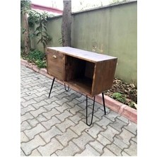 Ratolye Masif Ahşap Plak ve Pikap Dolabı - RPT08