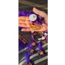 Hoby Shop Pleksi Kına El Mumu Tealight Ledli Kına El Mumu Mor Gold(10 Adet)