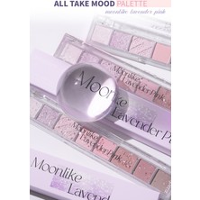 Peripera Mat, Işıltılı ve Simli Far Paleti Peripera All Take Mood Palette (09 Moonlike Lavender Pink)