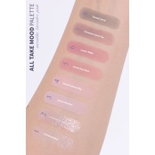 Peripera Mat, Işıltılı ve Simli Far Paleti Peripera All Take Mood Palette (09 Moonlike Lavender Pink)