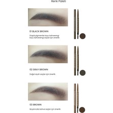 Doğal Görünüm Sunan Asansörlü Kaş Kalemi PERIPERA Speedy Eyebrow Auto Pencil (03 Brown)