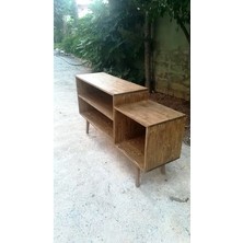 Masif Ahşap Plak ve Pikap Dolabı - RPT11