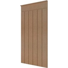 Petels Dekoratif Duvar Paneli ( 54 x 105 cm ) Boyanabilir Ahşap Ham Mdf Duvar Paneli
